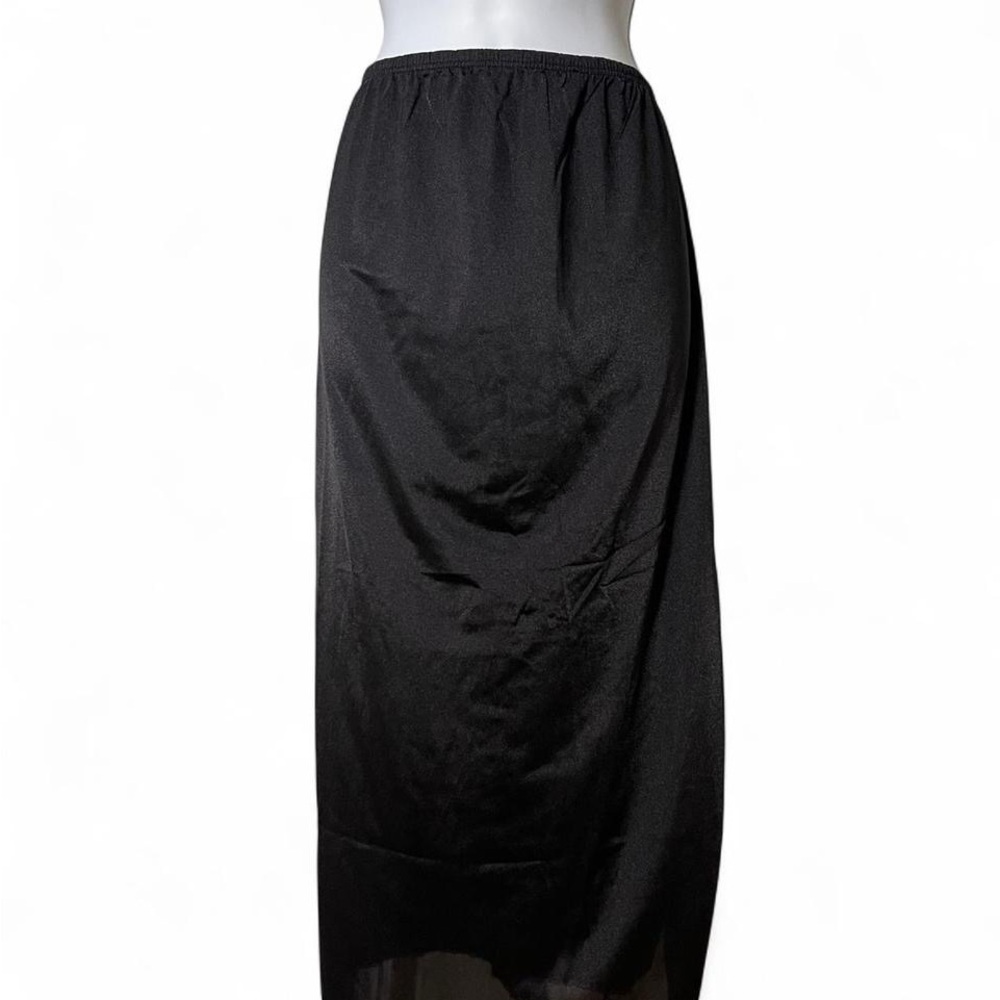 Secret Treasures Black Slip Midi Skirt